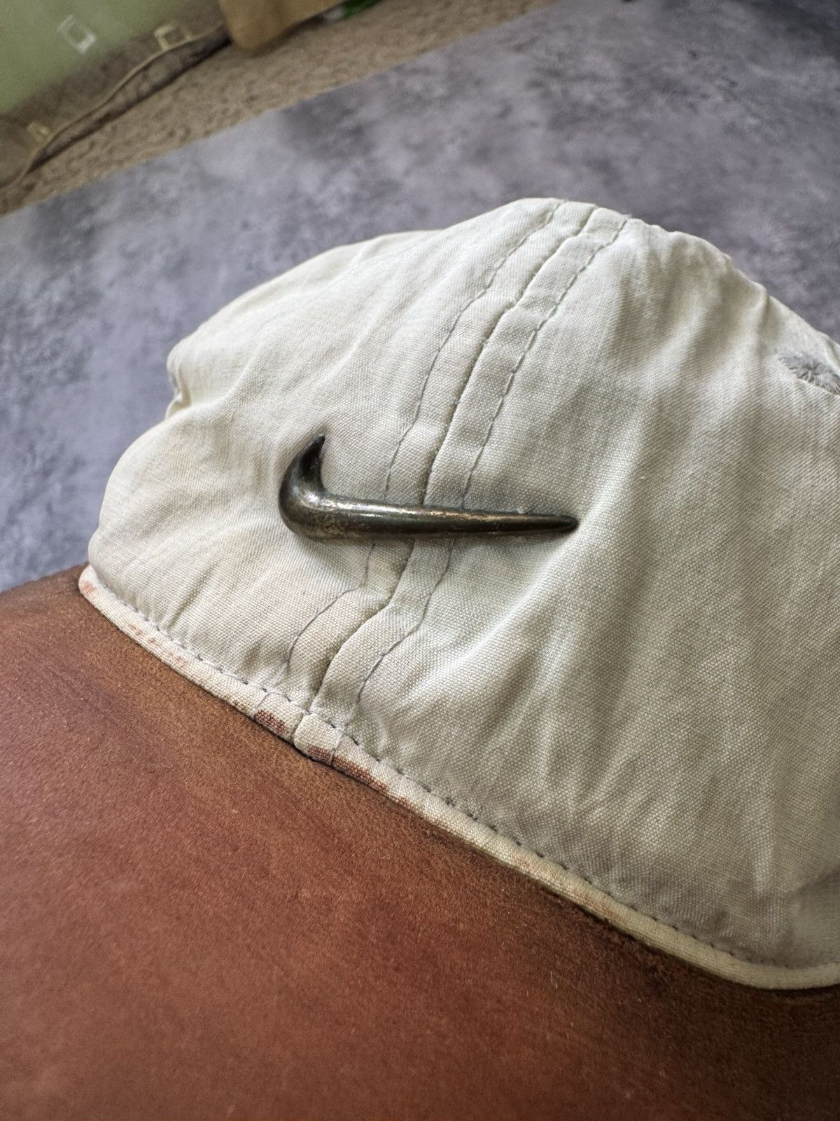 Nike × Vintage Vintage 90s Nike golf cap streetwear style small swoosh Size ONE SIZE - 4 Thumbnail