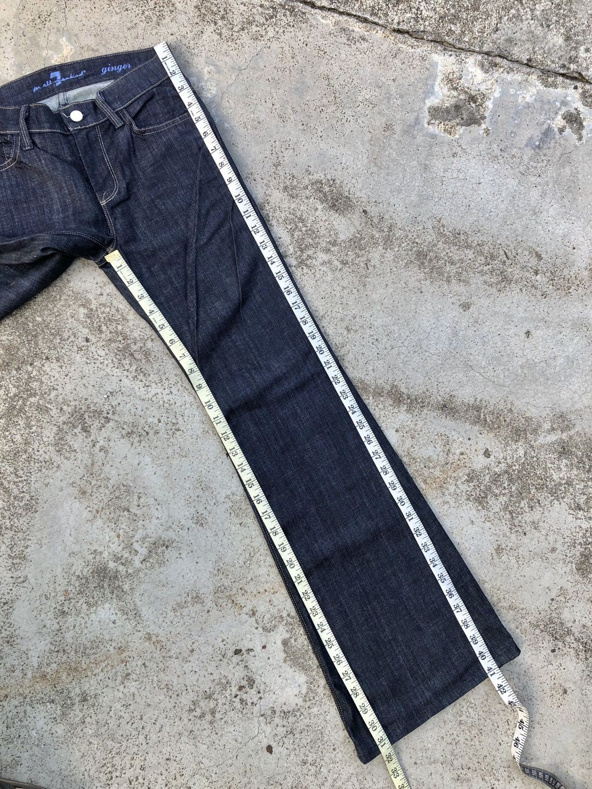 7 For All Mankind SUPER FLARED STRECTHABLE DENIM Size 28" / US 6 / IT 42 - 8 Thumbnail