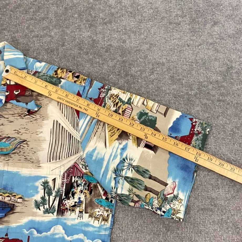 Reyn Spooner REYN SPOONER Shirt Mens Medium Button Hawaiian Exclusive Island Beach Print S/S Size US M / EU 48-50 / 2 - 7 Thumbnail