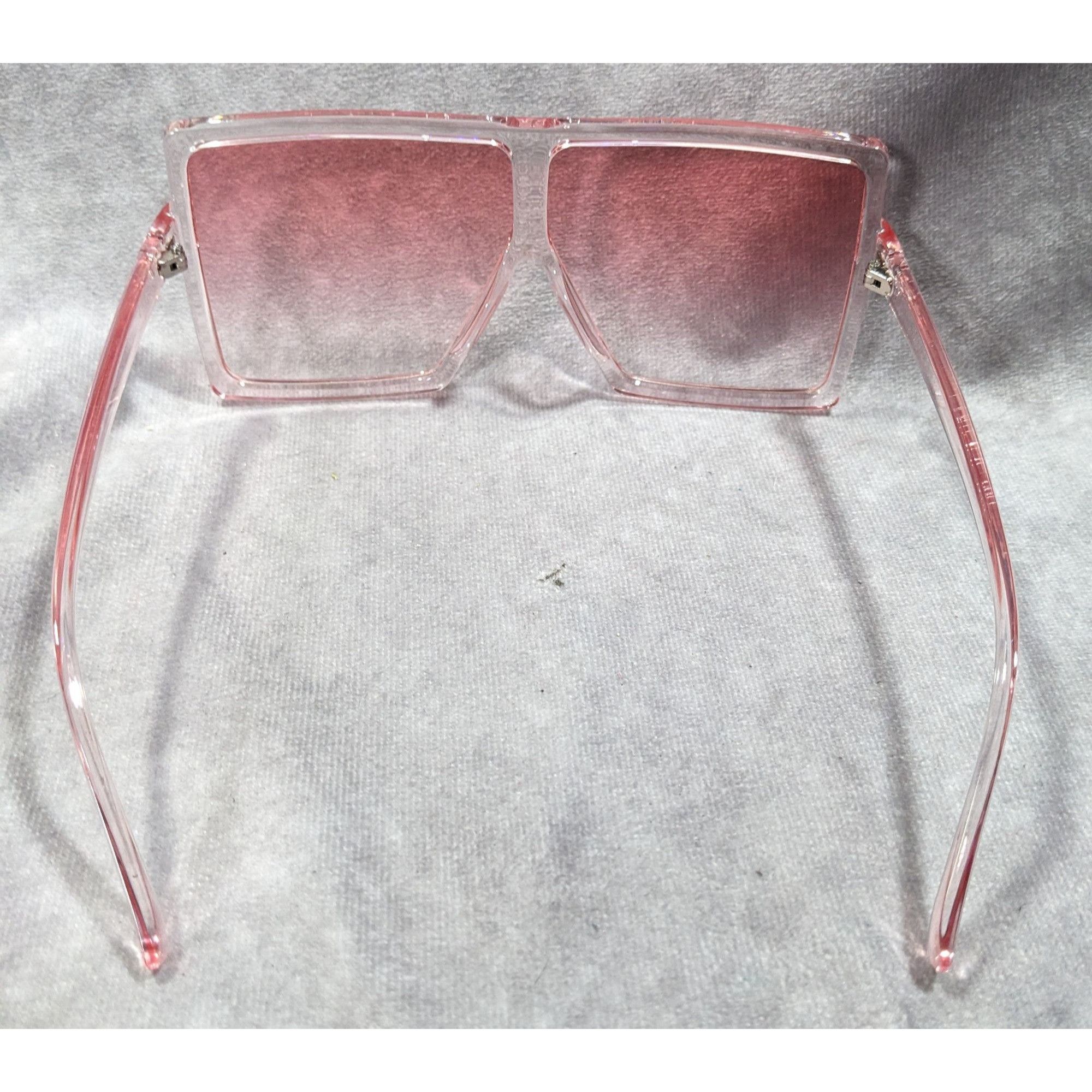 Other Olivia Danielle Collection Pink Oversized Translucent Sungla Size ONE SIZE - 5 Thumbnail