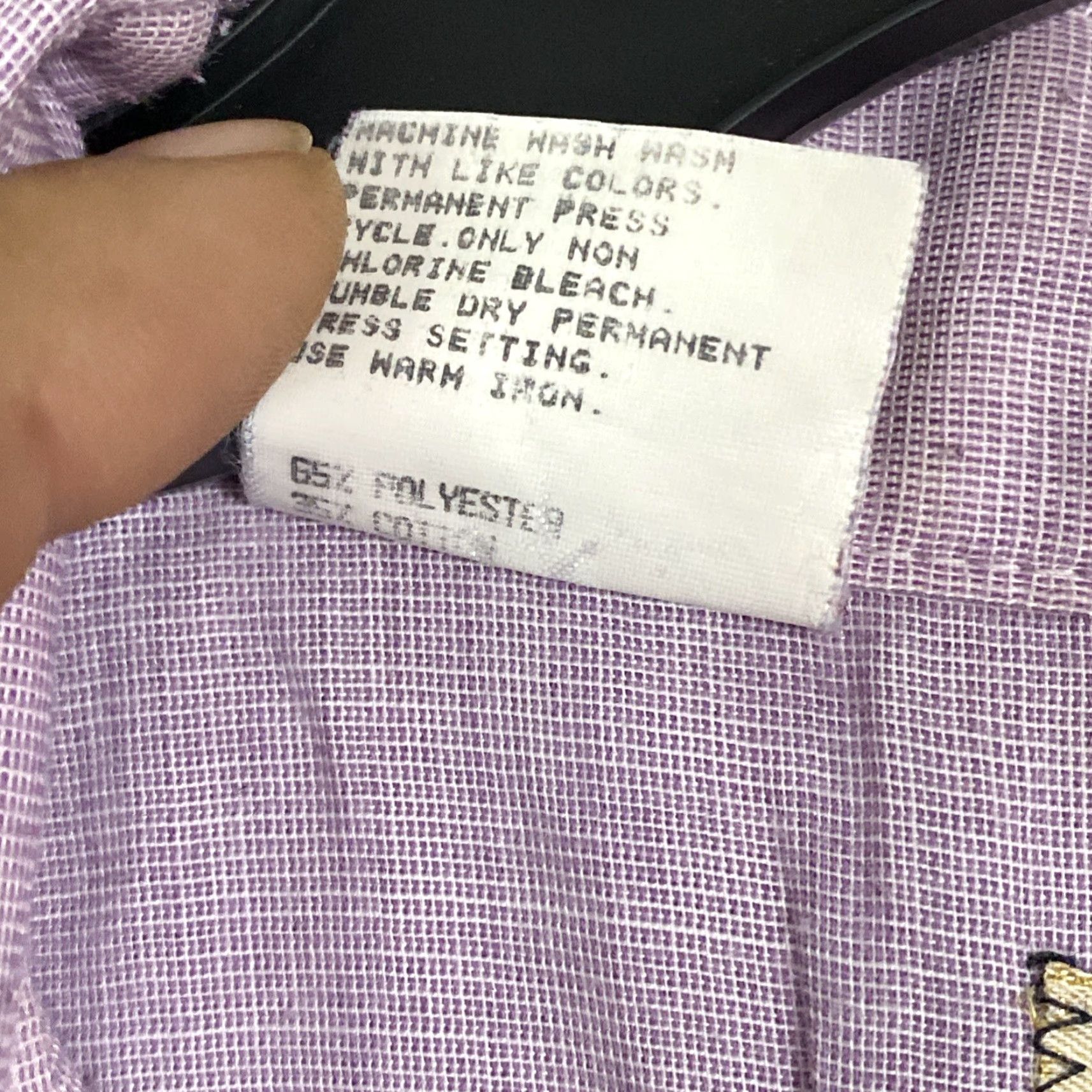 Armani VINTAGE Karman Western Pearl Snap Shirt Mens L Rockabilly Purple 1970s Cotton Blend Short Sleeve Made in United States Size US L / EU 52-54 / 3 - 5 Thumbnail