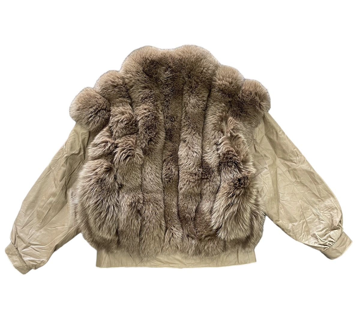 Vintage VINTAGE REAL FUR NICE LEATHER JACKET Size US M / EU 48-50 / 2 - 2 Thumbnail