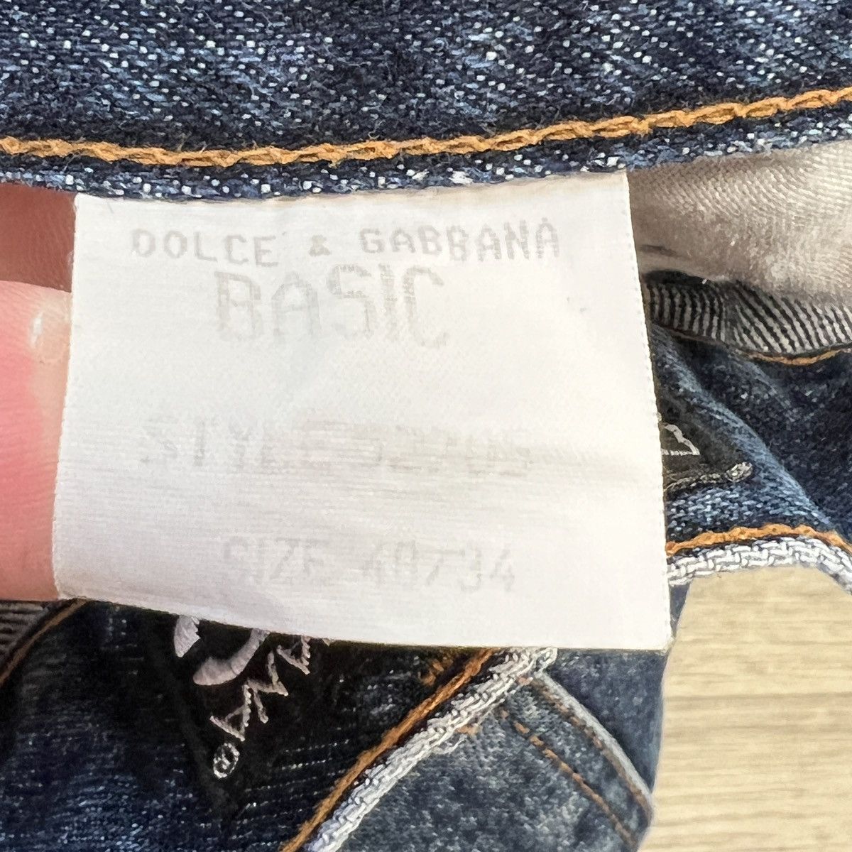 Dolce & Gabbana Vintage Dolce & Gabbana D&G BASIC Raw Denim Jeans italy Size US 34 / EU 50 - 8 Thumbnail