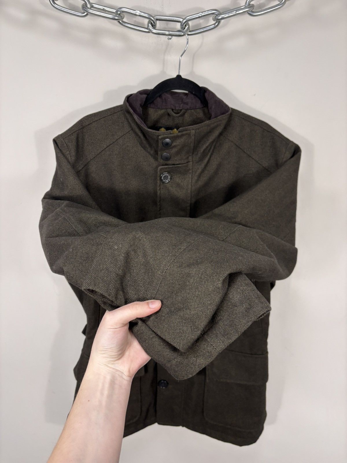 Barbour Barbour Herringbone Challenger Men’s Brown Coat Jacket Size US L / EU 52-54 / 3 - 11 Thumbnail