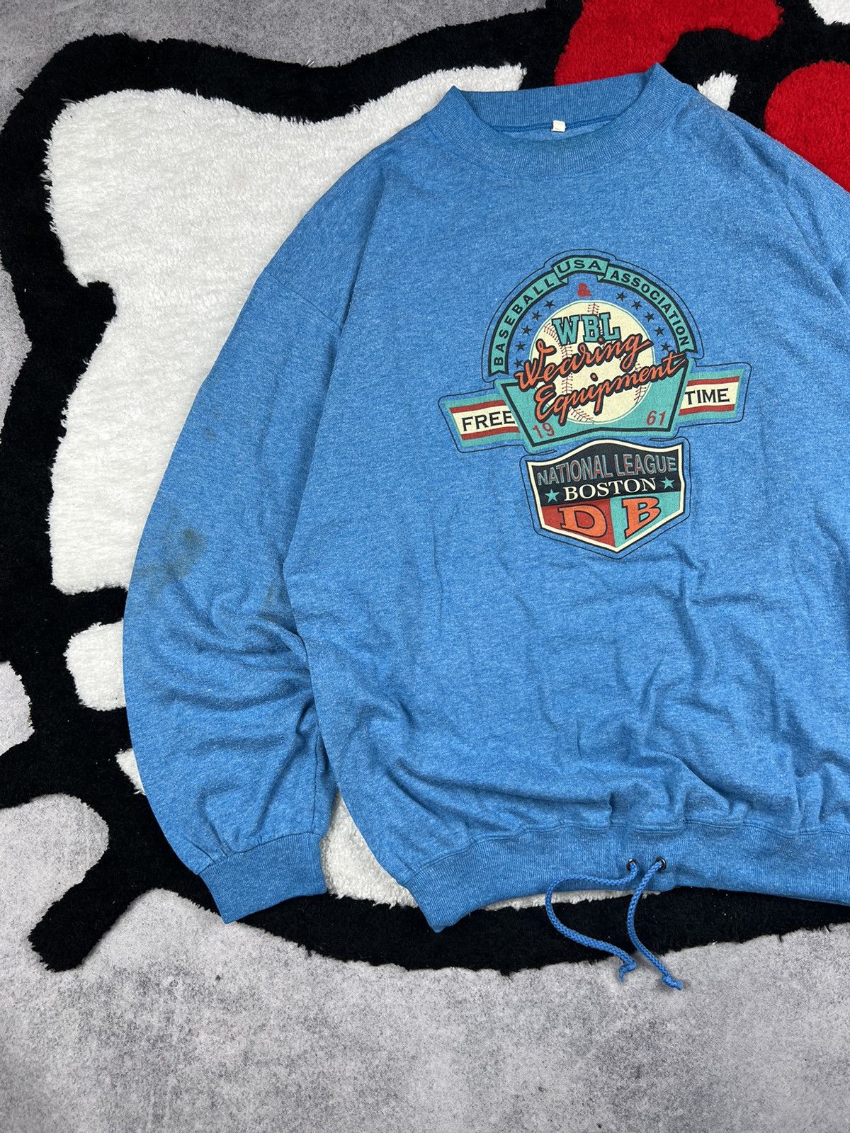 Vintage Vintage 80s WBL Baseball USA League Boston Y2K Sweatshirt Size US XL / EU 56 / 4 - 2 Thumbnail