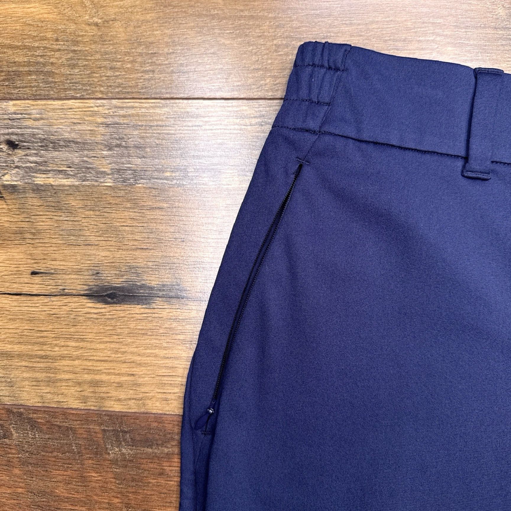 Lands' End Lands' End Pants Womens 1X 16W-18W Deep Sea Navy UPF Pockets Pull On Capris Microfiber Polyester Straight Inseam 23.5 in Plus Size Size 40" / US 18 - 6 Thumbnail