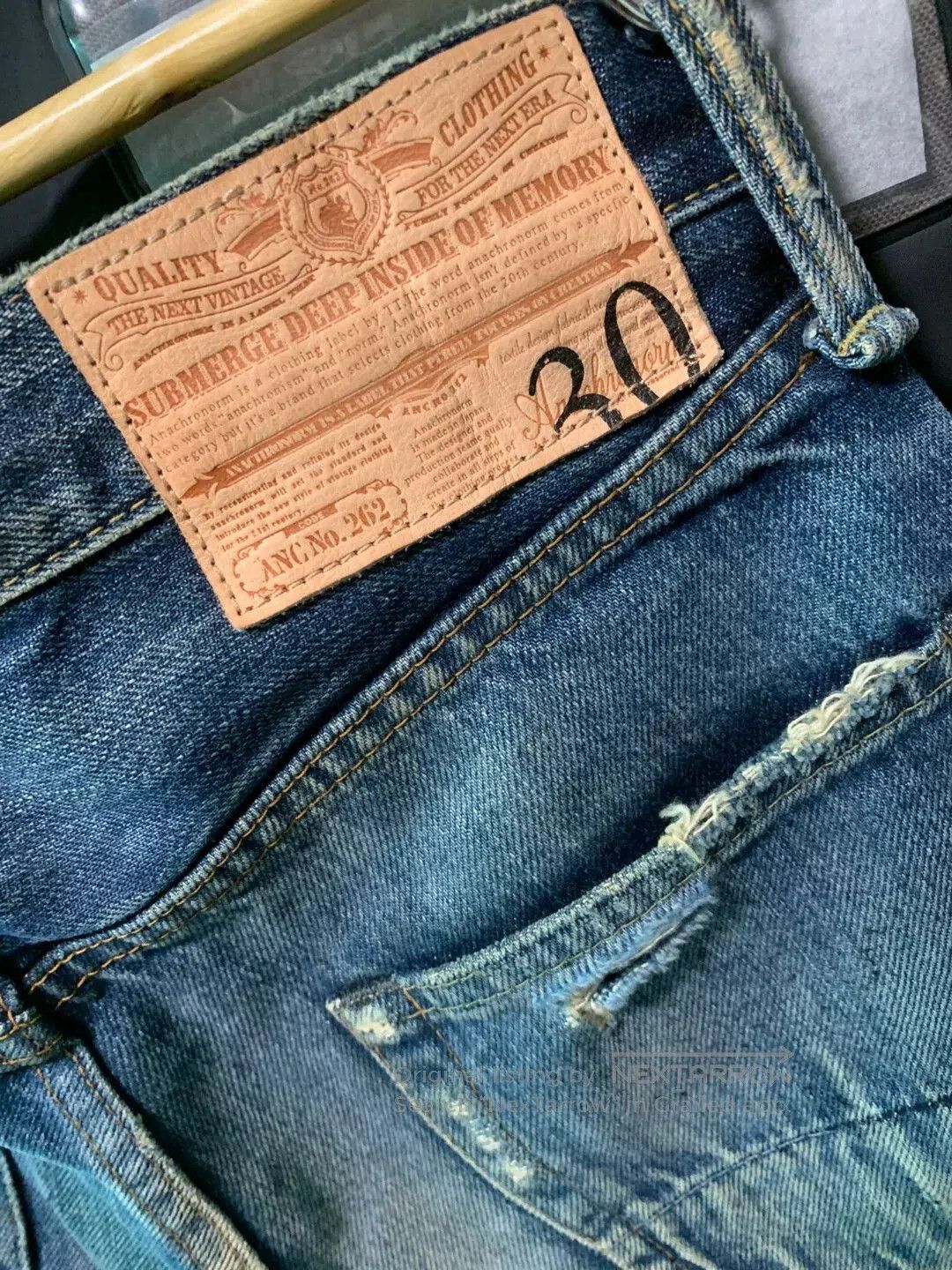 ANACHRONORM stylish raw denim slim fit jeans W30. Size US 30 / EU 46 - 6 Thumbnail