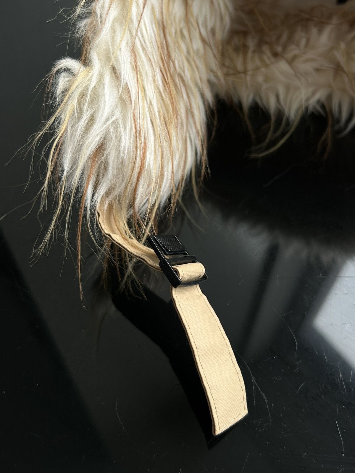 Japanese Brand Trapper Winter Hat FAUX FUR Ear Flaps Cream Ivory Buckle Fox Size ONE SIZE - 4 Thumbnail
