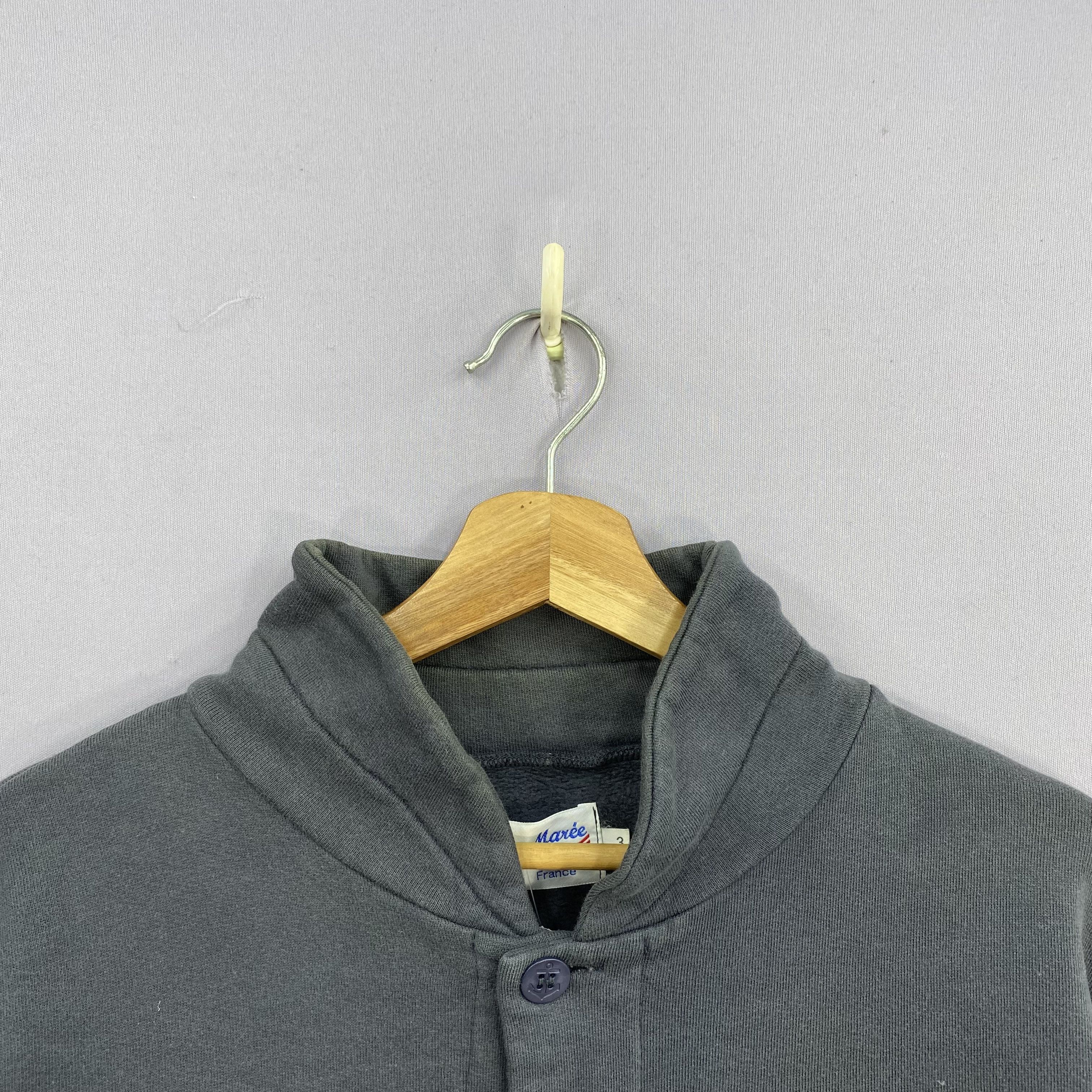 Vintage Vintage Faded Arvor Maree Sailor Cardigan Sweatshirt Jacket Size US L / EU 52-54 / 3 - 6 Thumbnail
