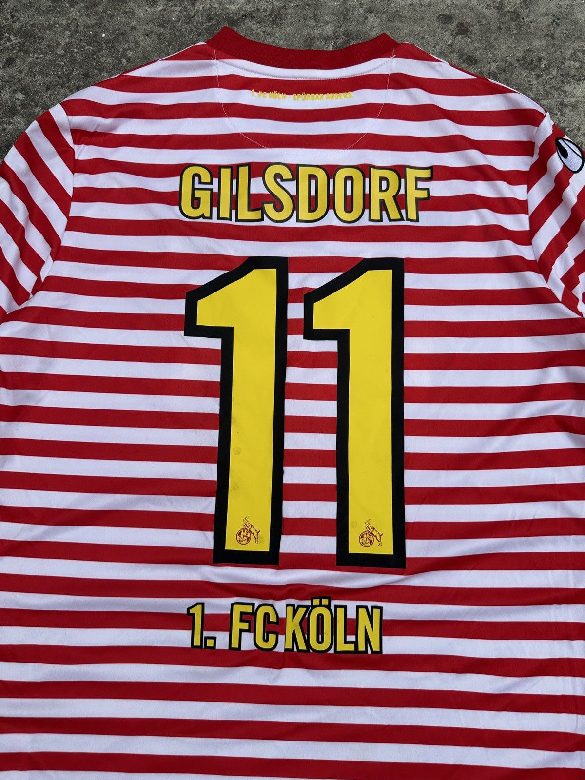 Vintage Vintage Uhlsport 1.FC Koln 11 Gilsdorf Soccer Jersey XL Rare Size US XL / EU 56 / 4 - 7 Thumbnail