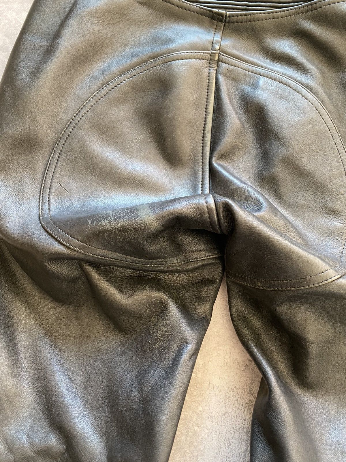 Vintage Vintage Leather Moto Pants Size US 31 - 8 Thumbnail