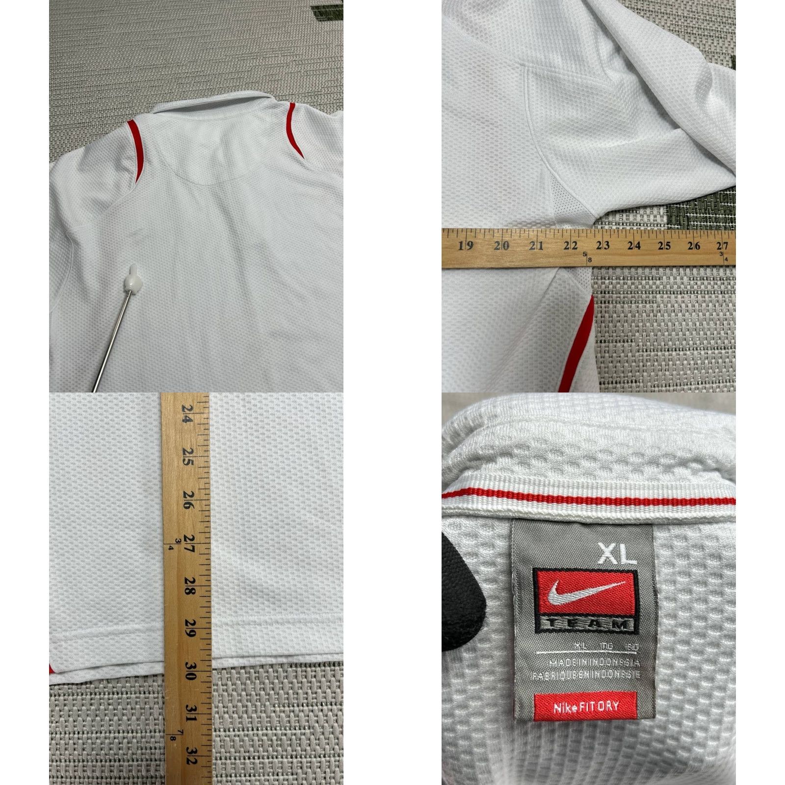 Nike Nike Polo Shirt Men XL White Basketball Pro Team China Olympics Button Up Size US XL / EU 56 / 4 - 8 Thumbnail