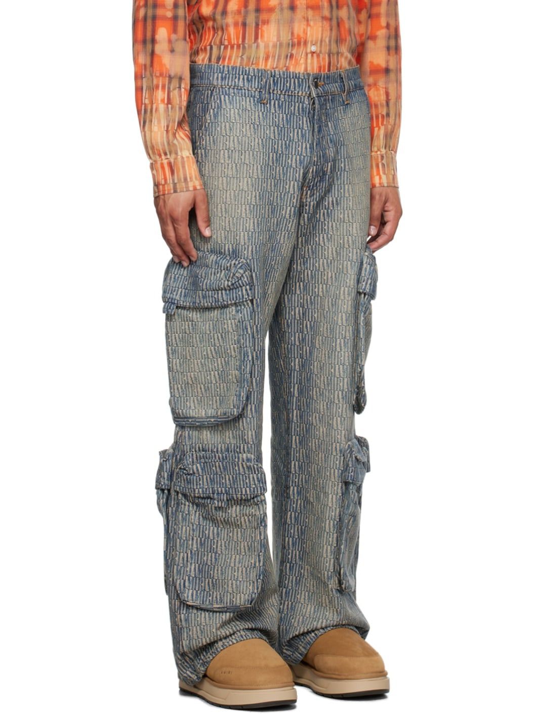 Amiri o1w1db10125 Denim Cargo Pant in Indigo Size US 34 / EU 50 - 5 Thumbnail