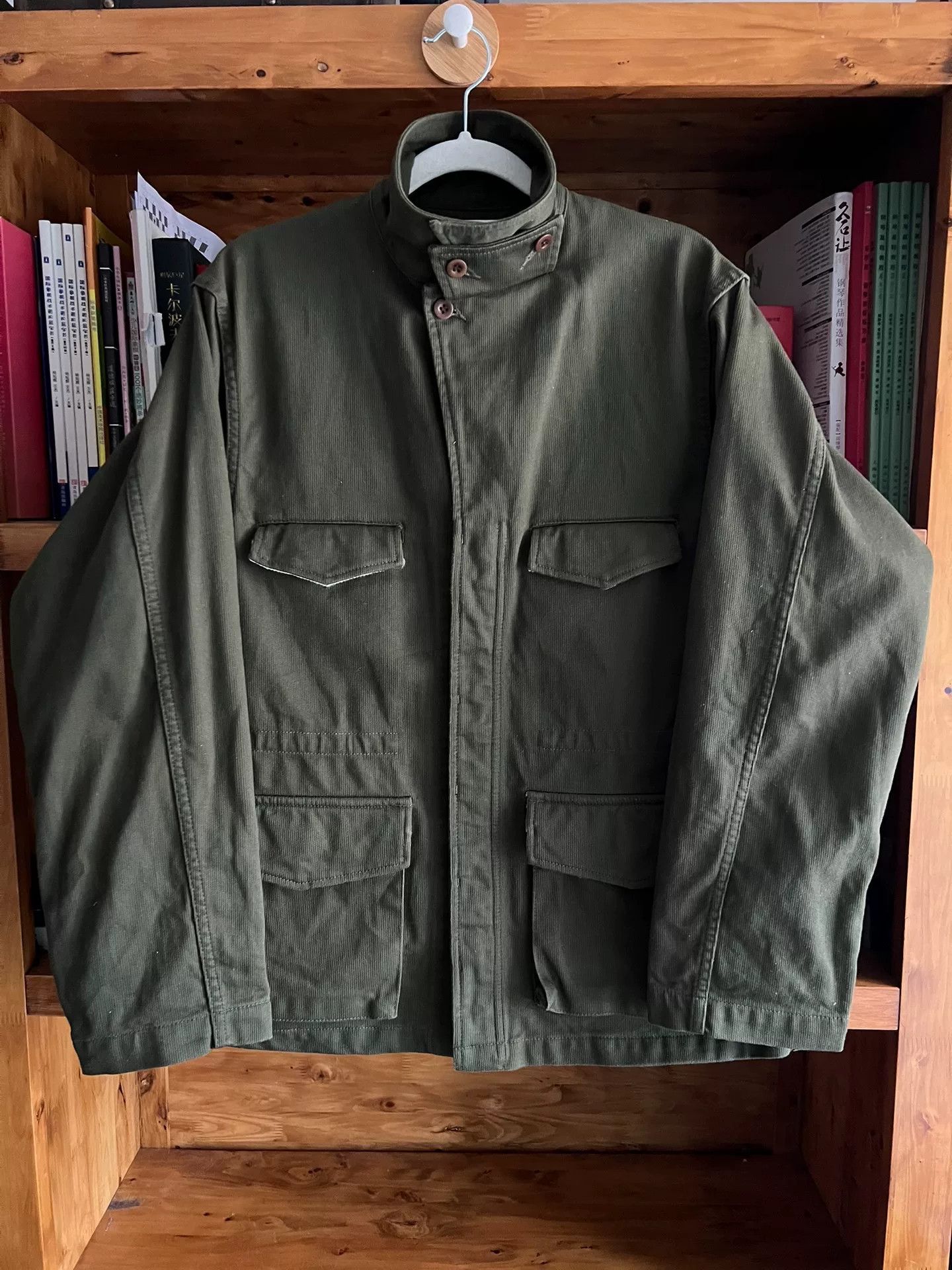 Samurai Jeans olive green bomber jacket with four pockets Size US M / EU 48-50 / 2 - 1 Thumbnail