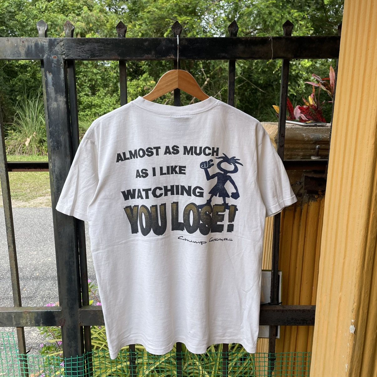 Welcome Skateboards 🔥Vintage 90s Ogio Chuump Gear USA Made Distress Tee Size US L / EU 52-54 / 3 - 1 Thumbnail