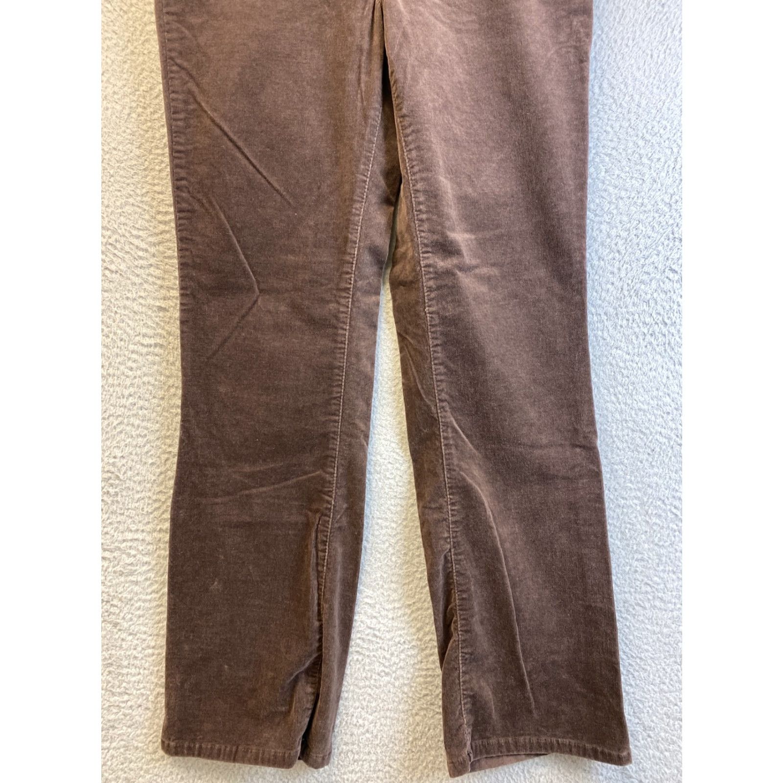 Calvin Klein Calvin Klein Women Pants 10 Brown Corduroy Bootcut Flat Front Stretch 93-39 Size 32" / US 10 / IT 46 - 3 Thumbnail