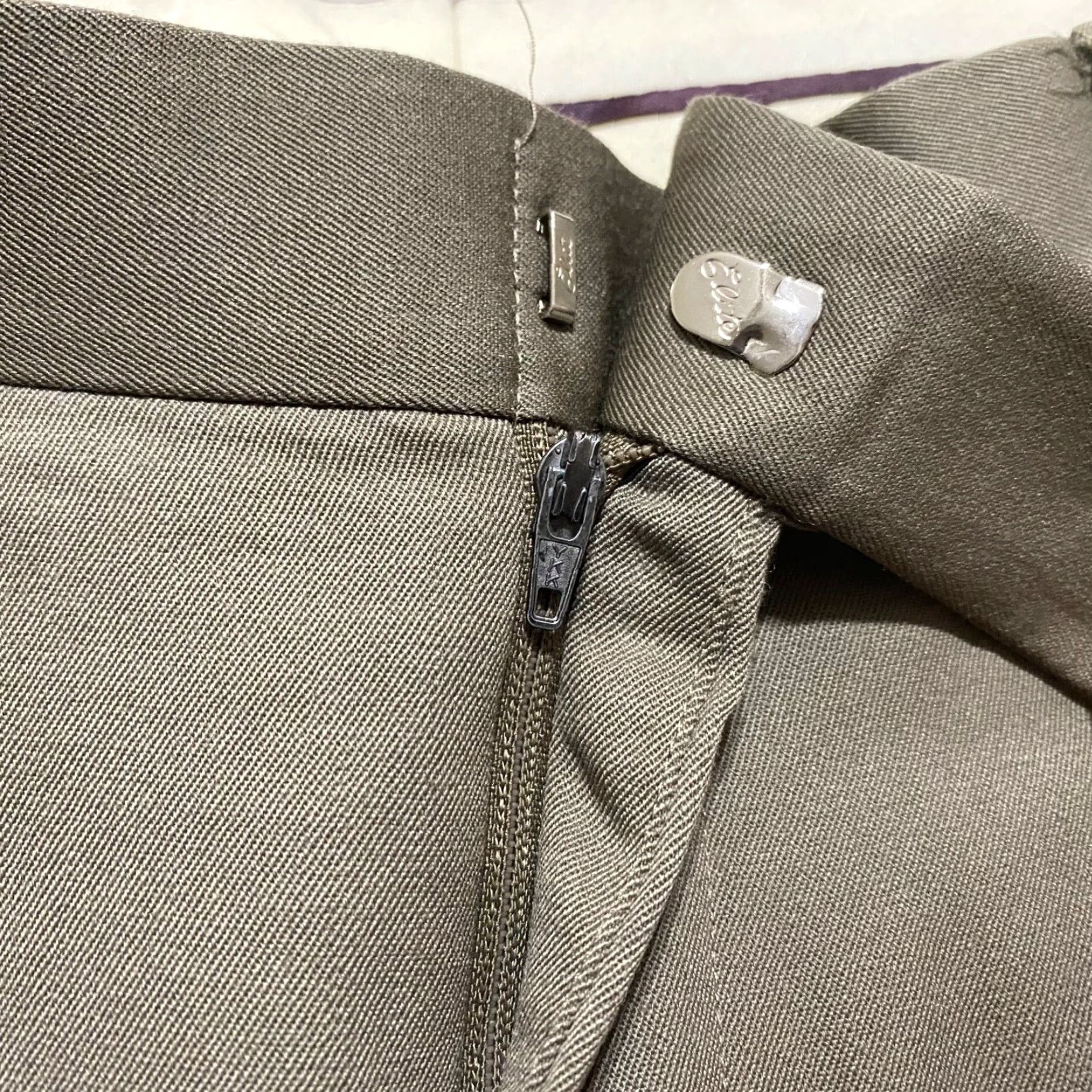 Brooks Brothers Brooks Brothers Mens Dress Pants 36 Brown Wool Straight Regular Pants Mens 100% Wool Solid Brown Dress Pants Size US 36 / EU 52 - 6 Thumbnail