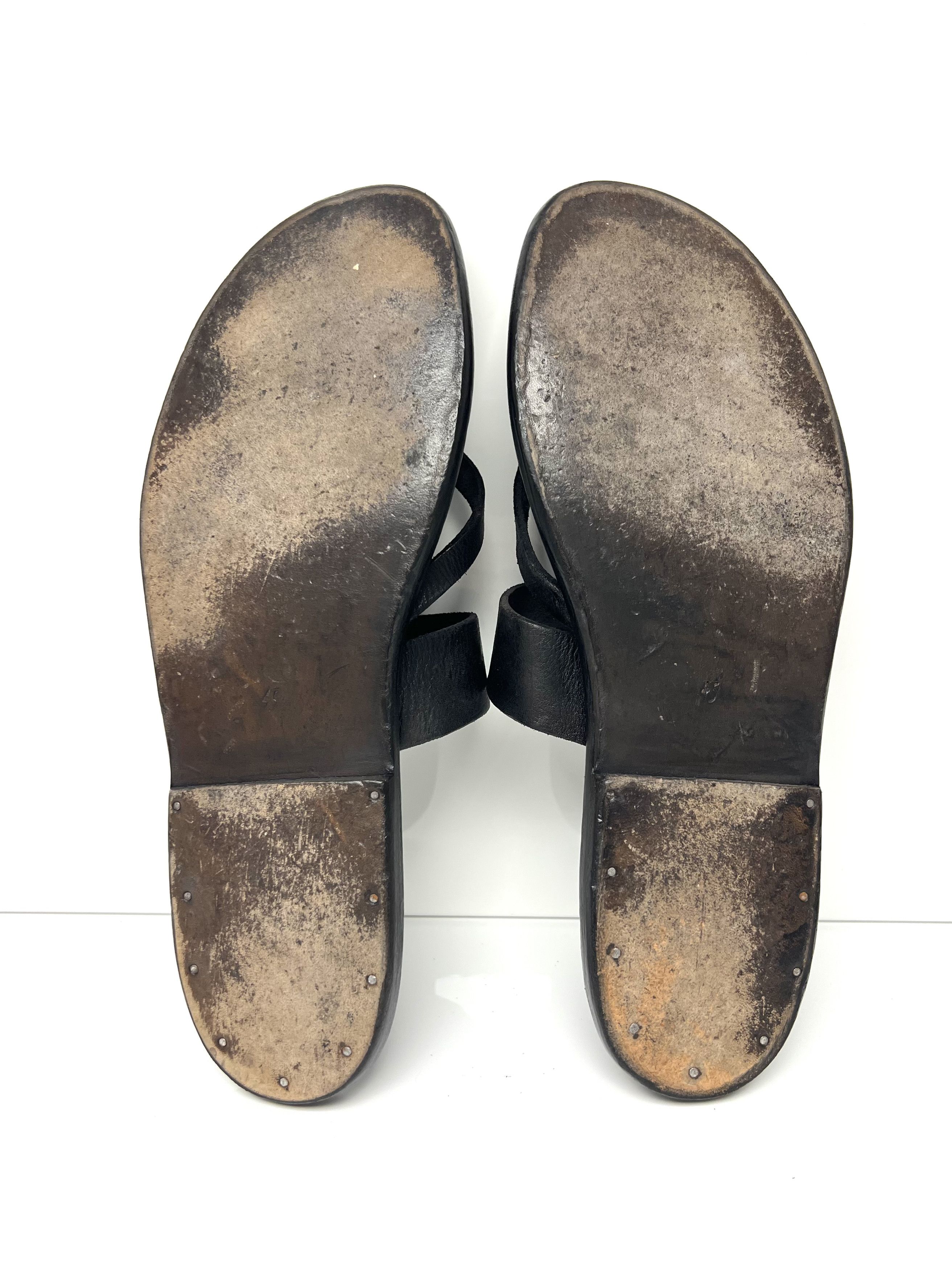 Dimissianos & Miller DIMISSIANOS & MILLER MENS LEATHER SLIDE / SLIP ON SANDALS Size US 12 / EU 45 - 18 Thumbnail