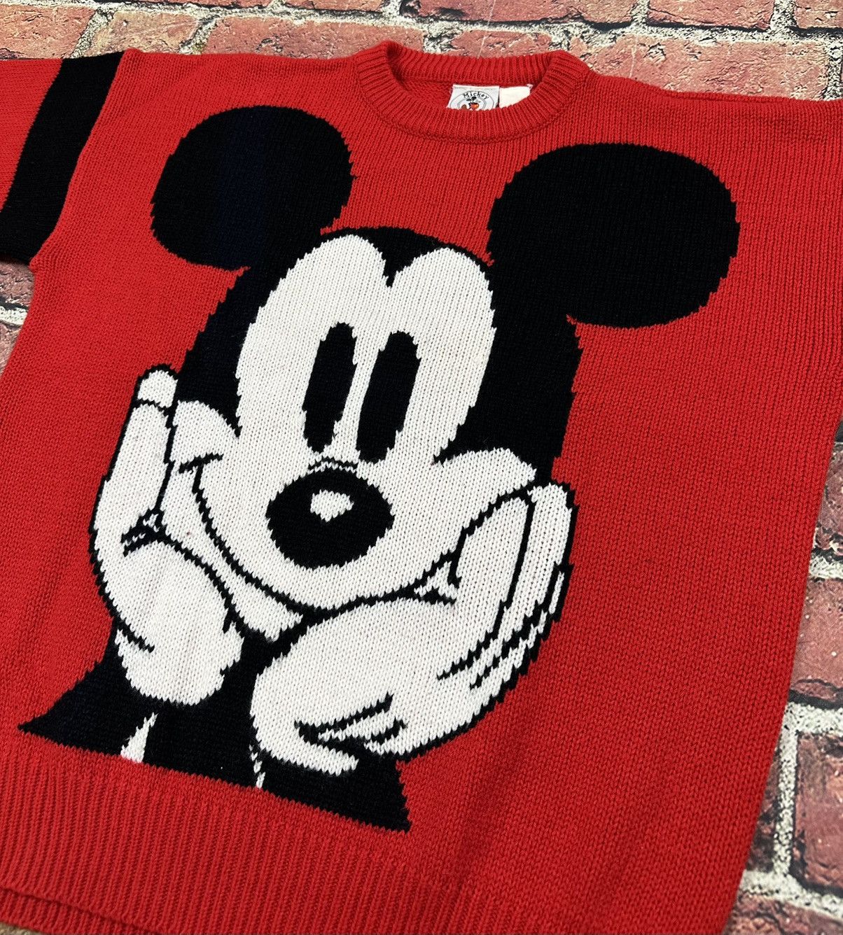 Mickey Unlimited Vintage 90s Mickey Mouse Disney & Co. JG Hook Knit Sweater Size US XL / EU 56 / 4 - 6 Thumbnail