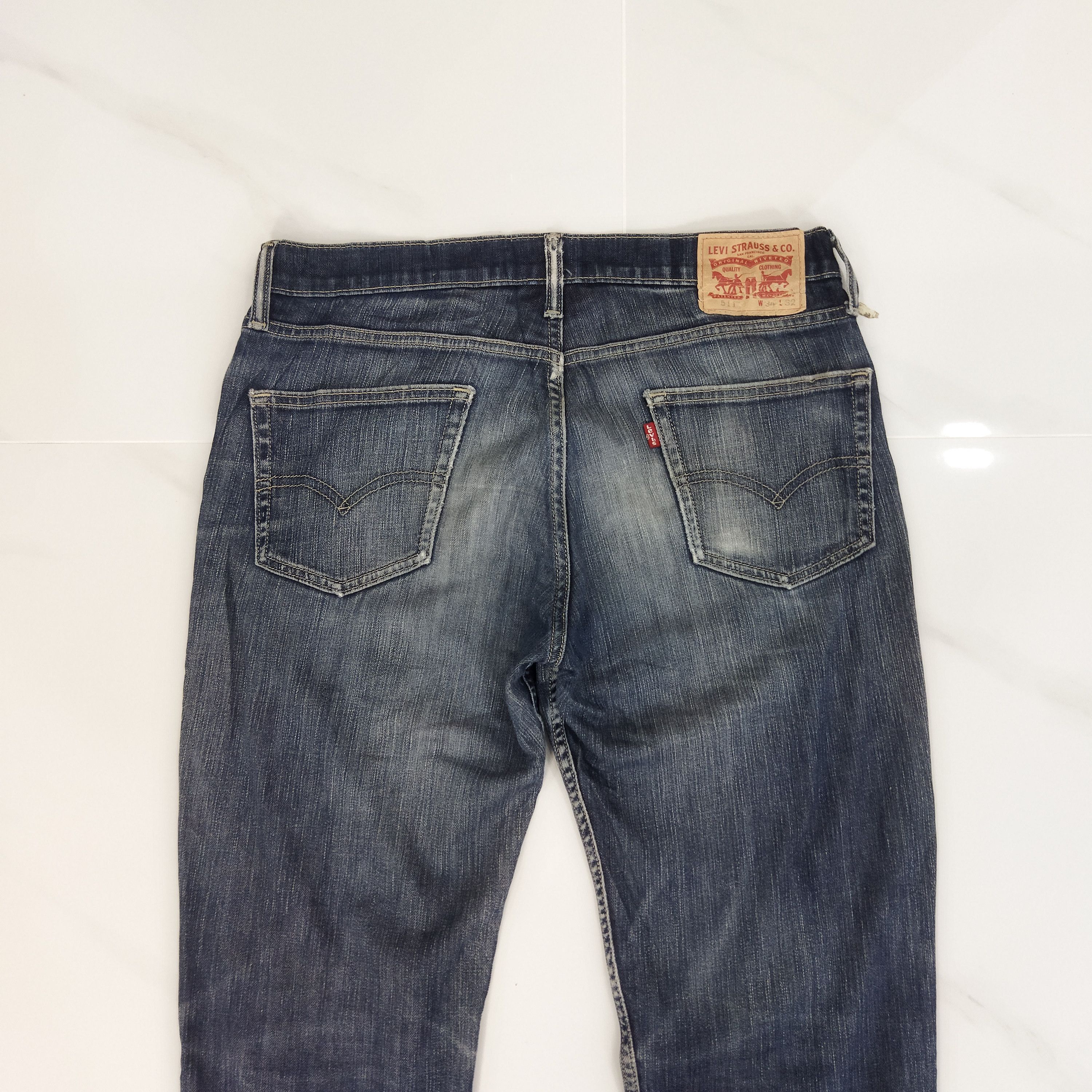 Levi's LEVI'S 511 DISTRESSED JEANS PANTS Size US 34 / EU 50 - 9 Thumbnail