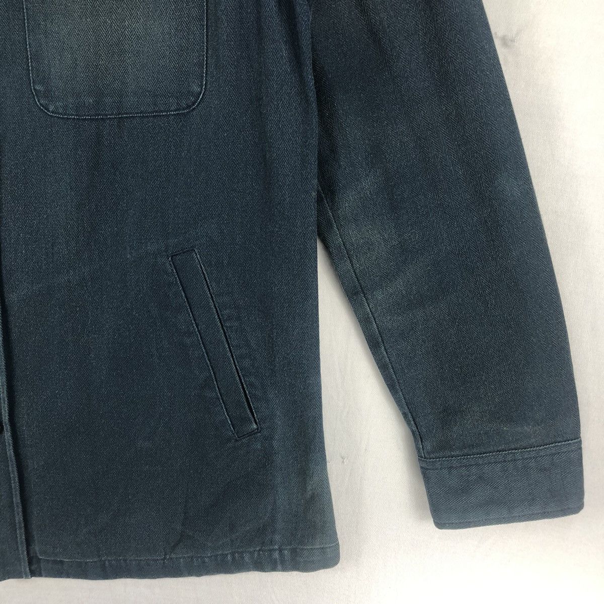 Japanese Brand Vintage 90's Flannel Jacket Herringbone Twill by New Yorker Size US L / EU 52-54 / 3 - 3 Thumbnail