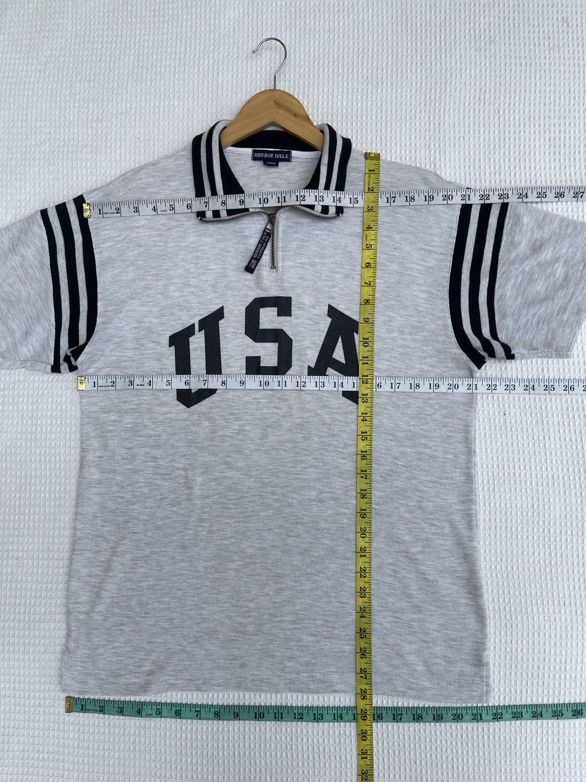 Polo Ralph Lauren Last Drop🔥Rare🔥Vintage USA Half Zipper Polo T-Shirt Size US L / EU 52-54 / 3 - 10 Thumbnail