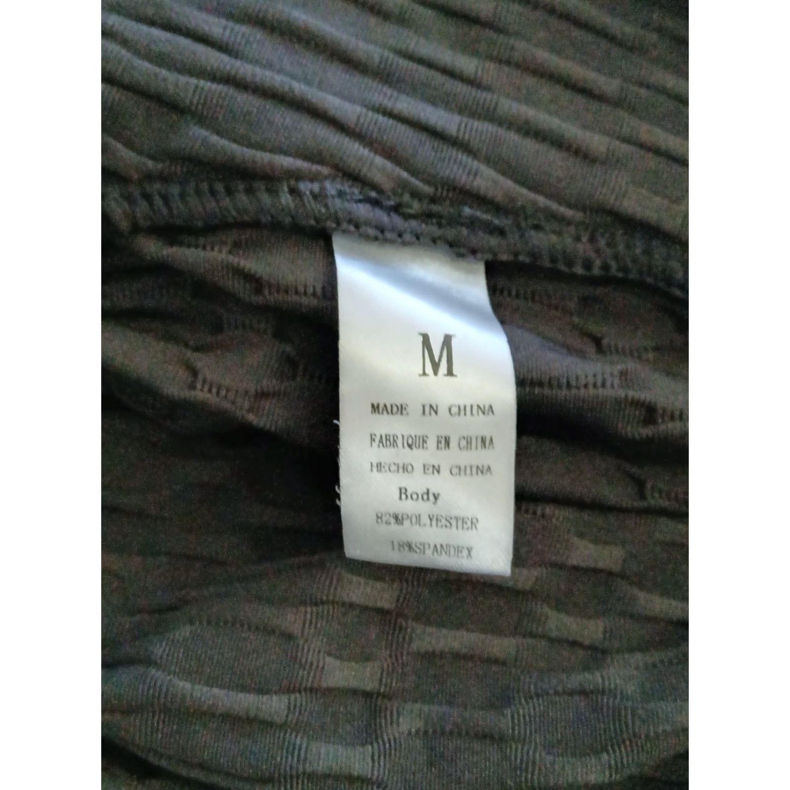 Vintage Women's Leggings M Black Mid Waist Textured Pull-On Jegging - Yoga, Gym & Training Womens Size 32" / US 10 / IT 46 - 5 Thumbnail