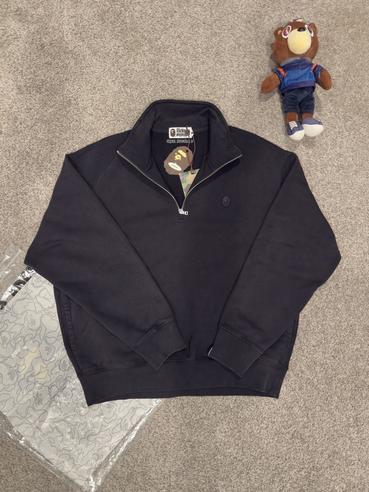 Bape BAPE Half Zip Crewneck (NEW DROP) Size US M / EU 48-50 / 2 - 1 Thumbnail