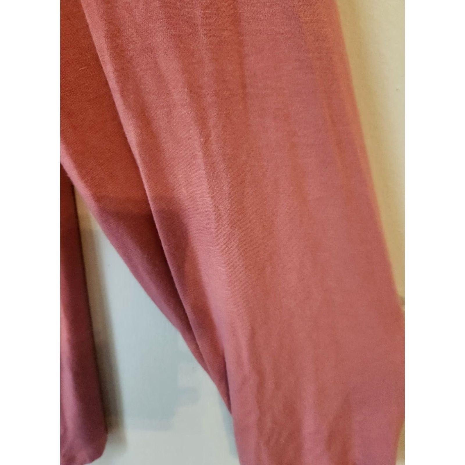 Vintage Susan Graver Blouse Shirt 2X Pink Textured Trim Mauve Long Sleeve Round Neck Casual Business Travel Women Plus Fit: Regular, Stretch, Easy Care Size XXL / US 16-18 / IT 52-54 - 4 Thumbnail