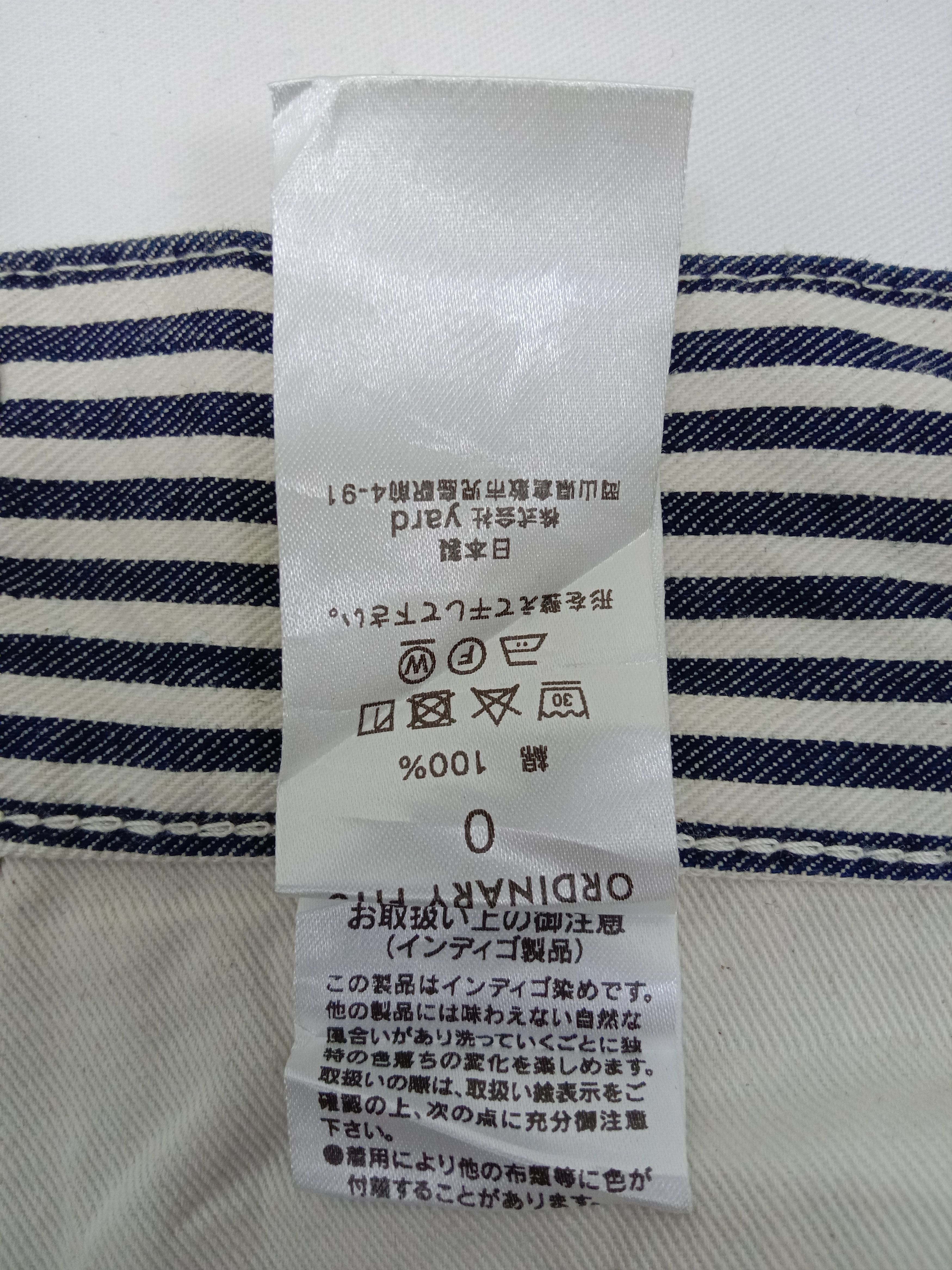 Japanese Brand Ordinary Fits Striped Wide Baggy Jeans Size 29" - 11 Thumbnail