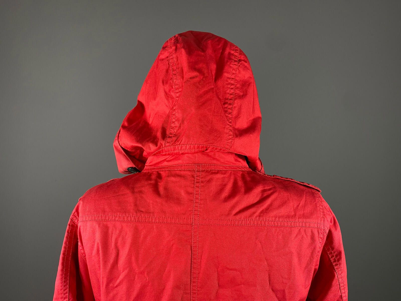 Woolrich Woolen Mills Woolrich Red Button Down Hooded Parka Coat Jacket Size M Size M / US 6-8 / IT 42-44 - 7 Thumbnail
