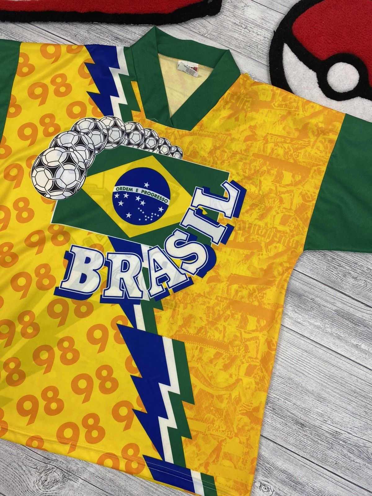 Vintage Vintage Faspen Brasil football soccer jersey Size US XL / EU 56 / 4 - 3 Thumbnail