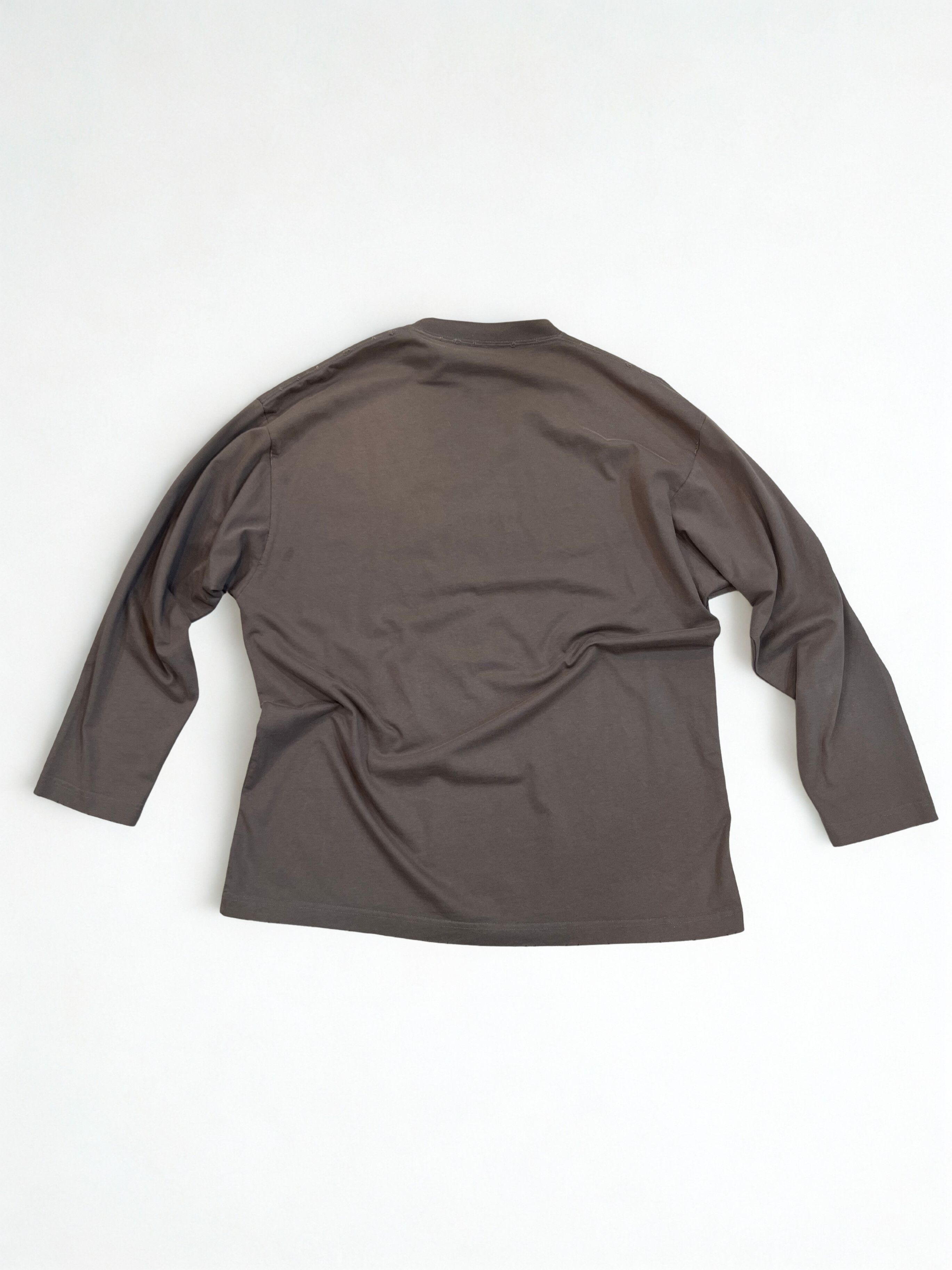 Balenciaga Balenciaga Taupe Brown Logo Long Sleeve T-Shirt Size US S / EU 44-46 / 1 - 2 Thumbnail