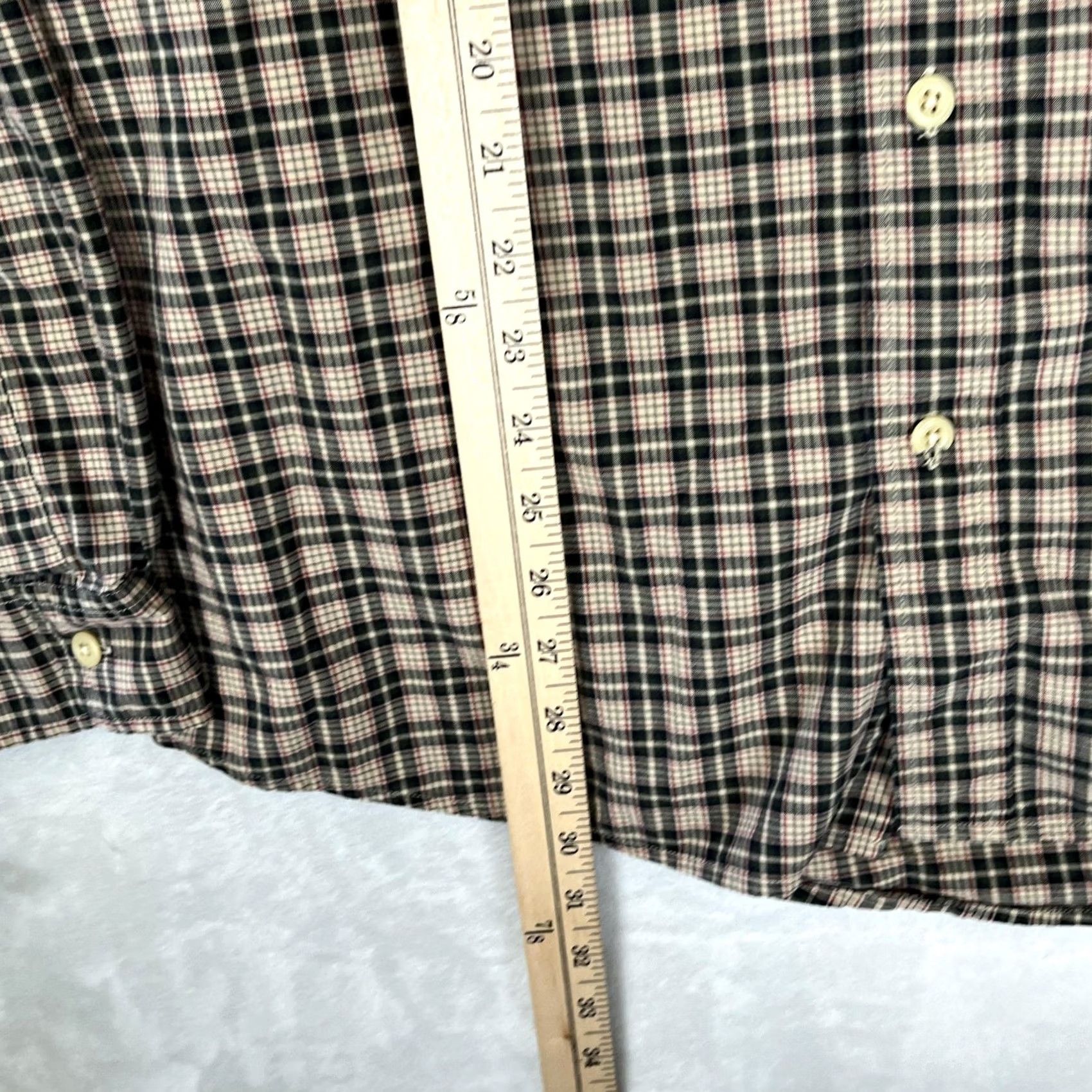 Abercrombie & Fitch Abercrombie & Fitch Shirt Mens XL Beige Plaid Long Sleeve Button Front Casual Size US XL / EU 56 / 4 - 5 Thumbnail