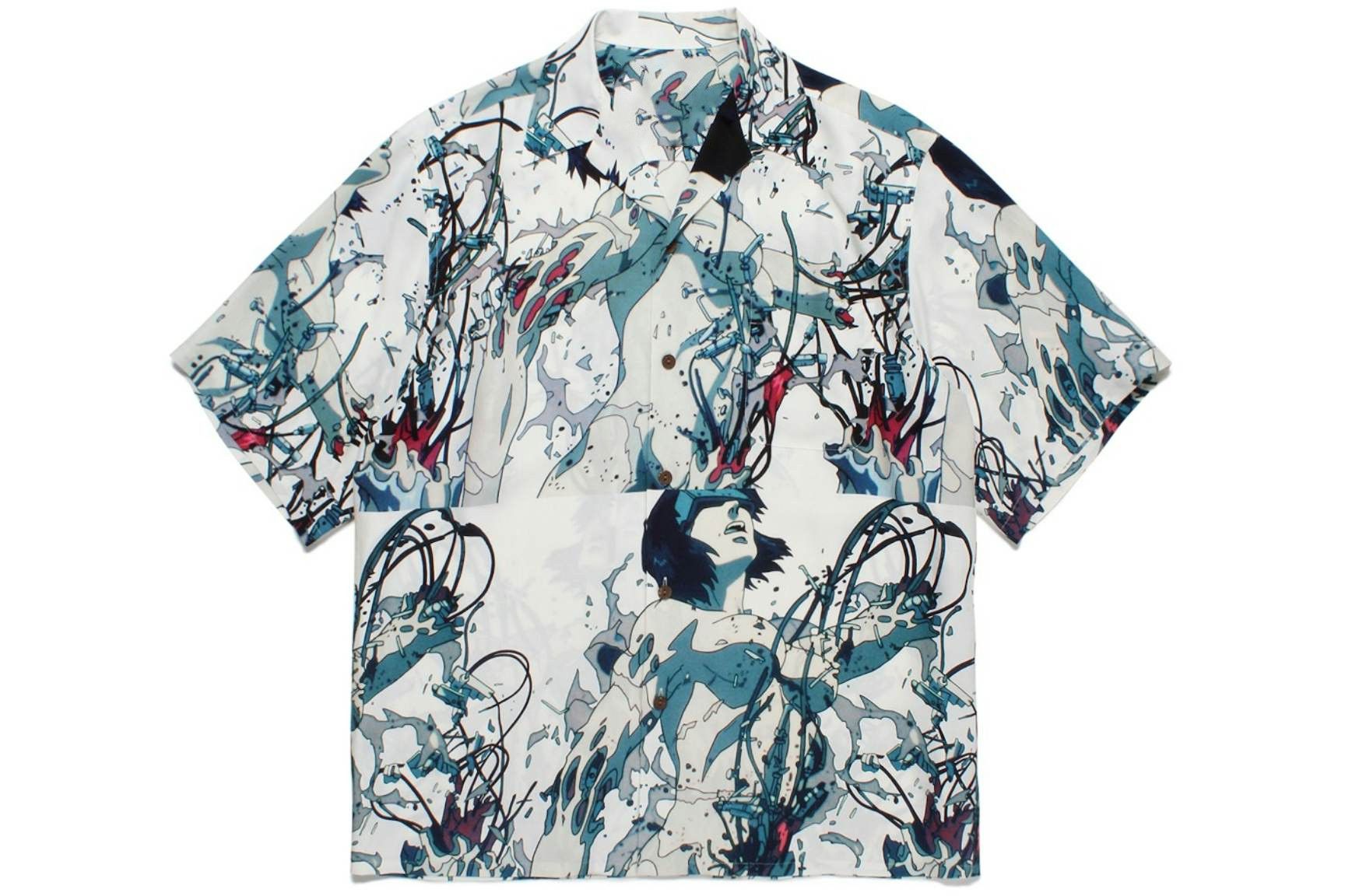 Designer White Hawaiian Shirt – Minimal Island Elegance Size US L / EU 52-54 / 3 - 3 Thumbnail