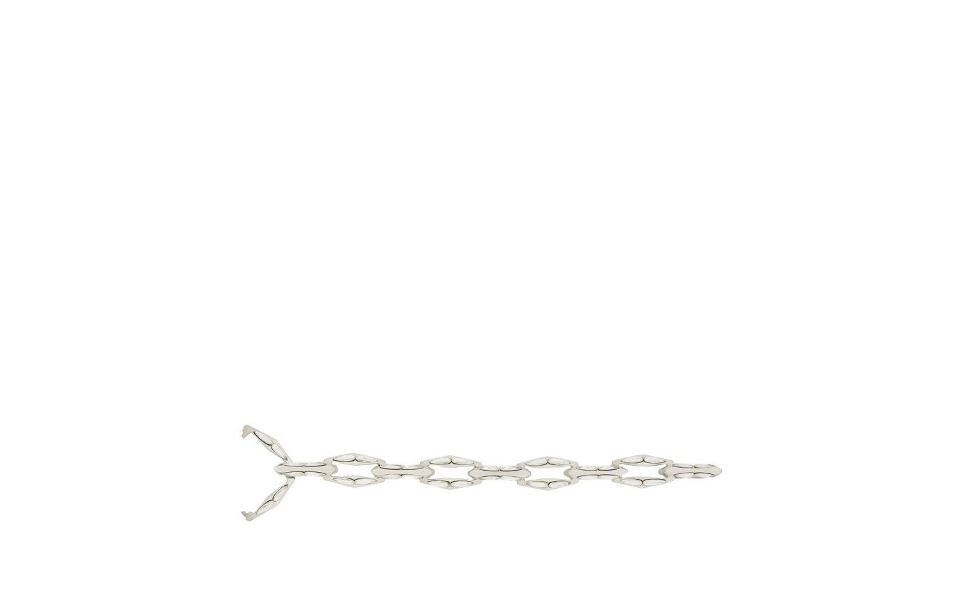 Saint Laurent Paris o1b1hav110325 740551 Size: M / Chain Bracelet Metal Silver Size ONE SIZE - 3 Thumbnail