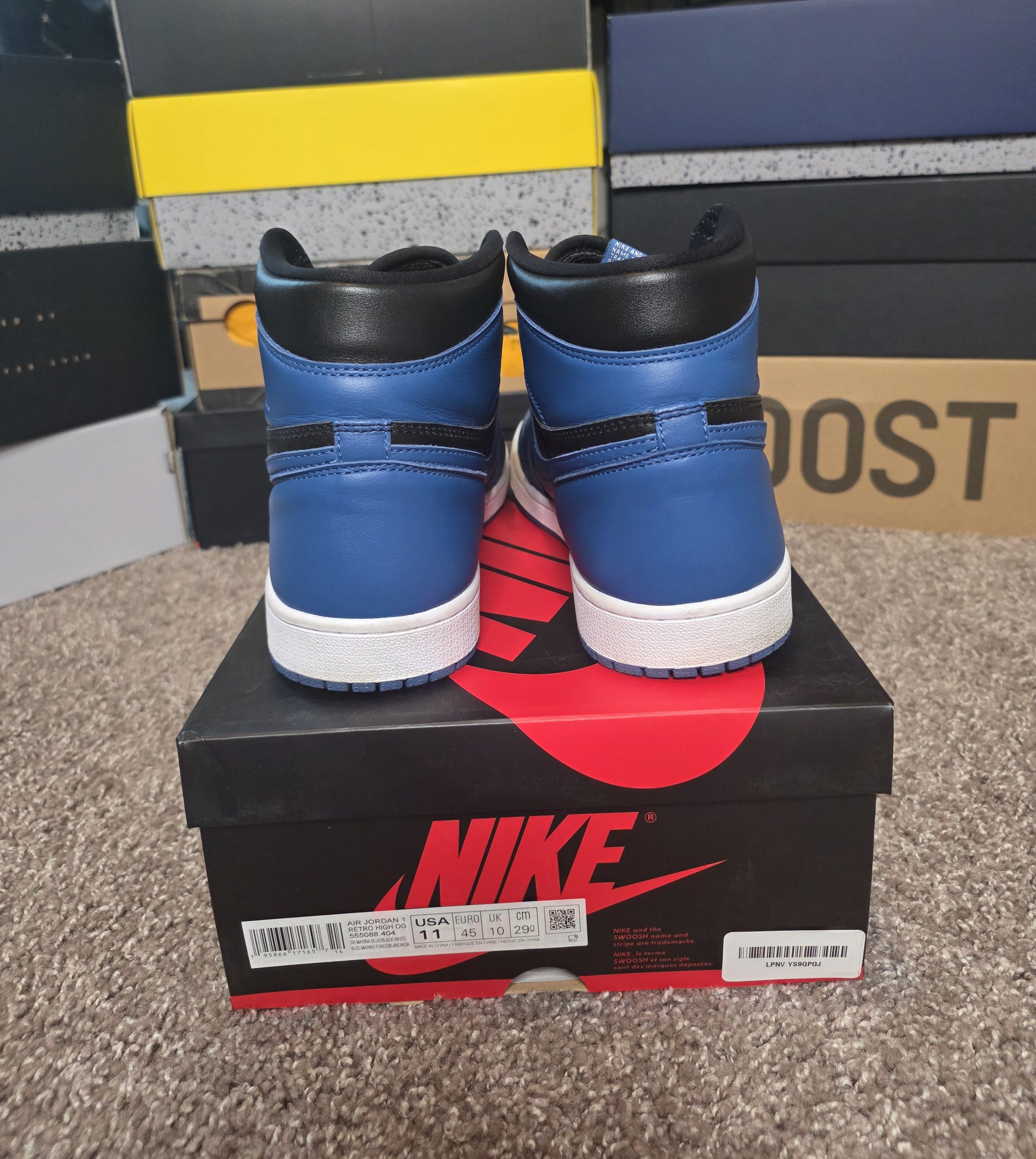 Jordan Brand Air Jordan 1 Dark Marina Blue Size US 11 / EU 44 - 4 Thumbnail