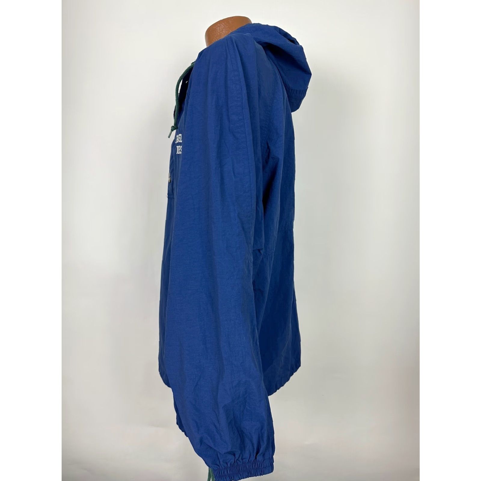 Gap VINTAGE Gap Windbreaker Jacket Men XL Nylon 1/4 Zip Hooded Blue Eagles Nest 90s Casual Outdoor Sports Preppy Vintage Mens XL Blue Nylon Jacket Size US XL / EU 56 / 4 - 6 Thumbnail