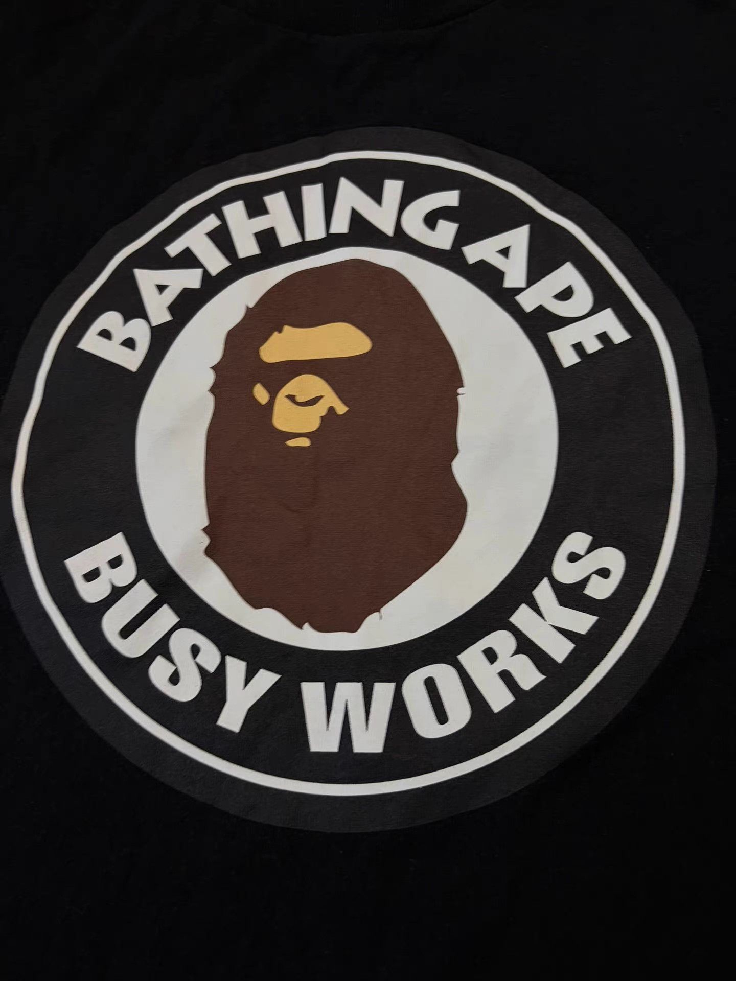 Bape BAPE BUSY WORKS Black Short Sleeve Tee Size US M / EU 48-50 / 2 - 2 Thumbnail