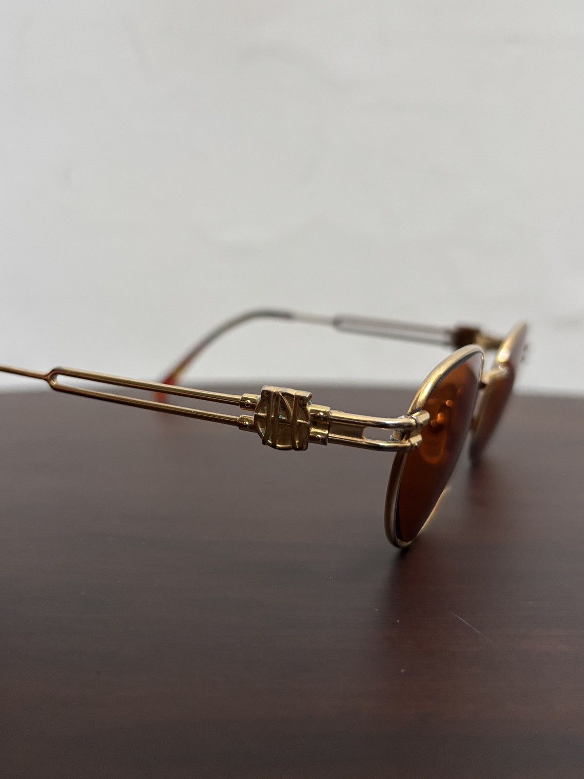 Jean Paul Gaultier FREE TAX! 90s Gold Framed Sunglasses Size ONE SIZE - 8 Thumbnail