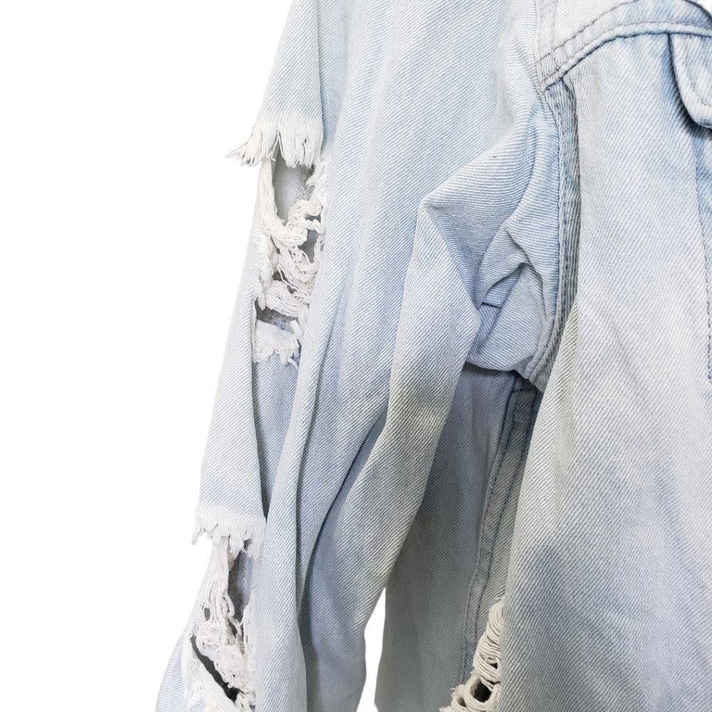 Designer CT339 Hot & Delicious Distressed Denim Ladies Jacket L Size L / US 10 / IT 46 - 5 Thumbnail