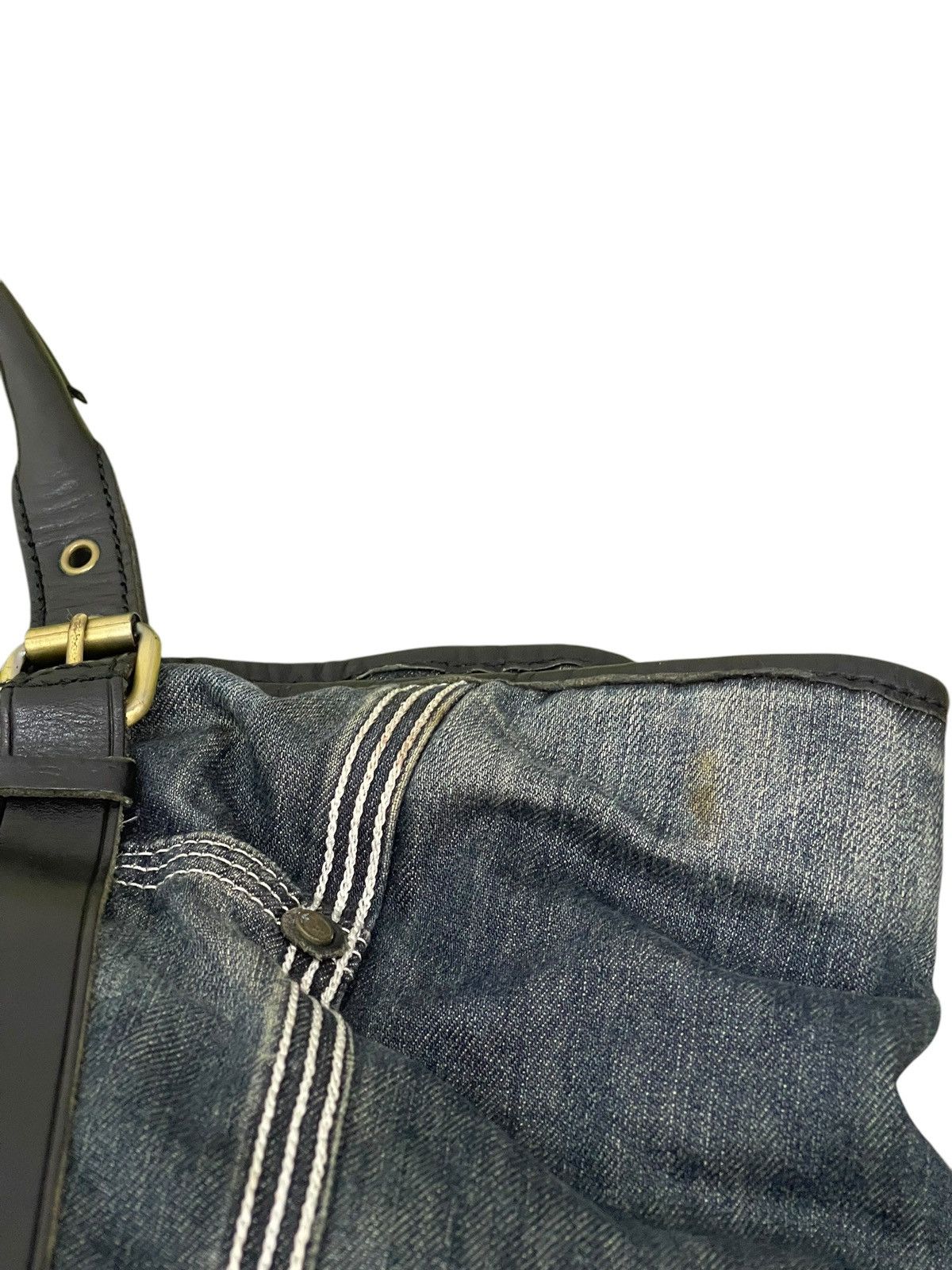 Diesel Leather Denim Vtg Y2k Diesel Industry Tote Shoulder Bag 1🟩2 Size ONE SIZE - 19 Thumbnail