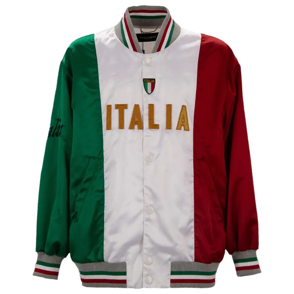 Dolce & Gabbana o1y0125 Logo Bomber Jacket in Multicolor Size US M / EU 48-50 / 2 - 1 Thumbnail
