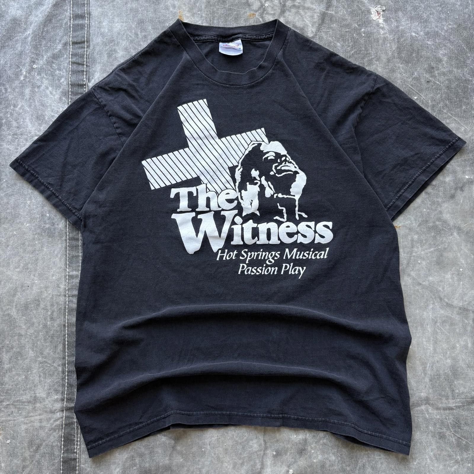 Hanes Vintage 90s Y2K The Witness Jesus Life Giver Religious Shirt Size US L / EU 52-54 / 3 - 1 Thumbnail