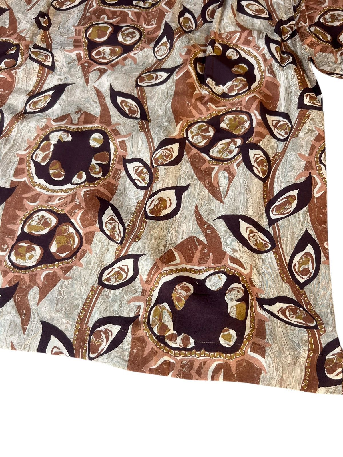 Japanese Brand Vintage 90s Monsieur Nicole Abstract Art 100% Silk Shirt Size US M / EU 48-50 / 2 - 22 Thumbnail
