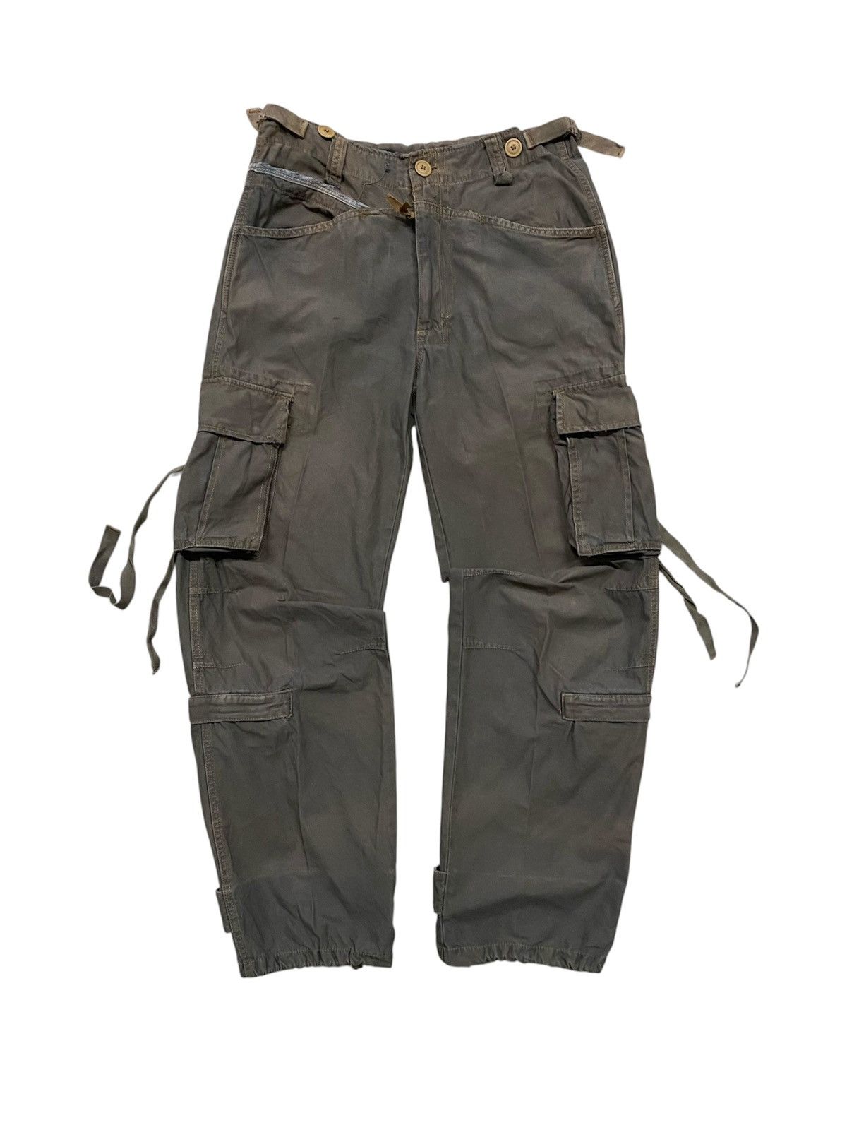 If Six Was Nine 2000s IFSIXWASNINE STYLE BONDAGE MULTIPOCKET CARGO PANT Size US 30 / EU 46 - 3 Thumbnail