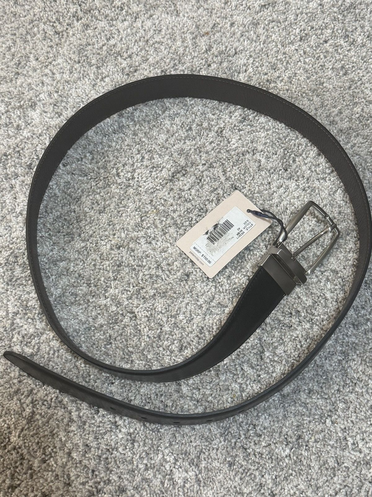 Peter Millar NWT Peter Millar sz 40 Reversible Black/Brown Leather Belt Size 40 - 1 Thumbnail