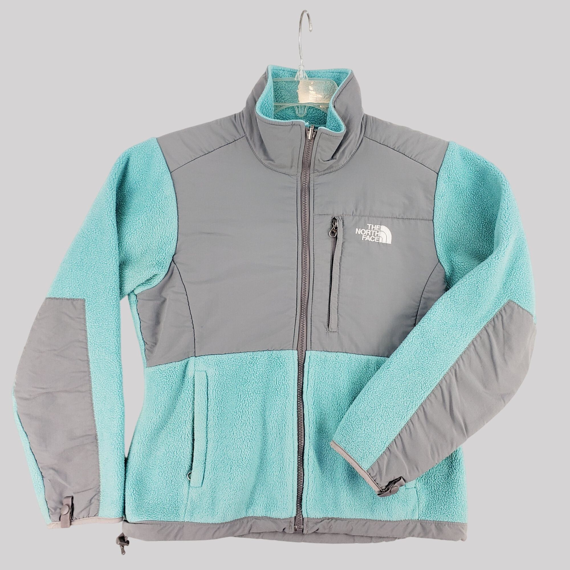 The North Face The North Face Womens Turquoise & Gray Full-Zip Fleece Jacke Size S / US 4 / IT 40 - 5 Thumbnail