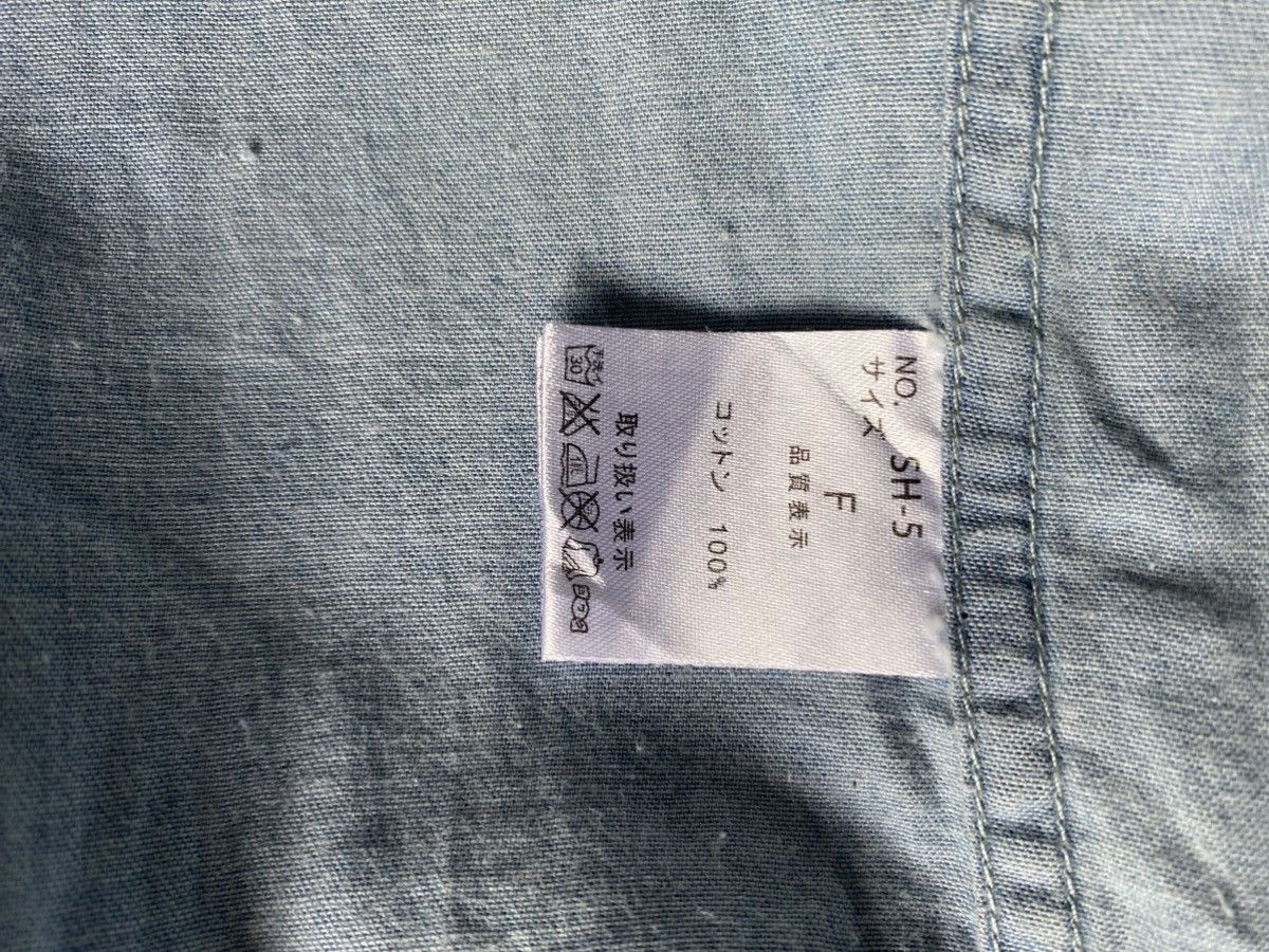 Designer GHOST OF HARLEM Light Blue Script Denim Shirt Size US L / EU 52-54 / 3 - 7 Thumbnail