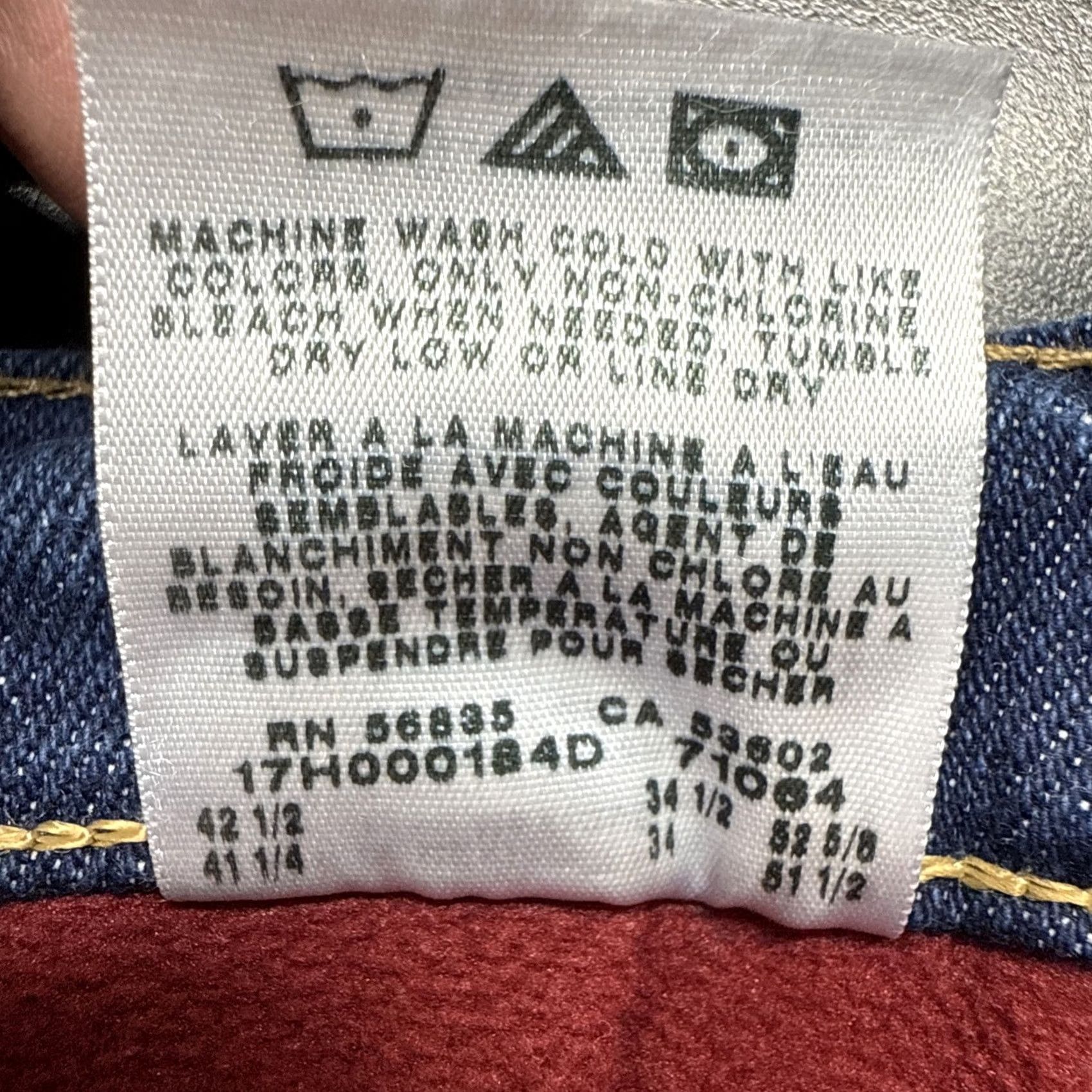 Vintage Cabela's Blue Jeans 40x34 Lined Denim Straight 902224 Men's Regular Roughneck Winter Cotton Jeans Size US 40 / EU 56 - 8 Thumbnail